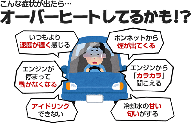 車のオーバーヒートの6つの原因と 修理費の悩みを解決するポイント