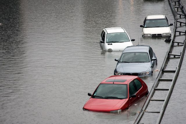 複数の水没車